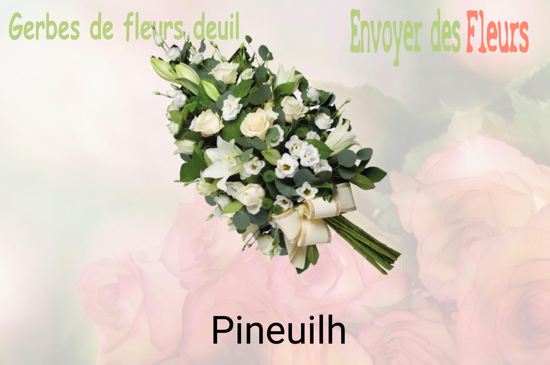 Gerbe de fleurs de deuil livrée à Pineuilh